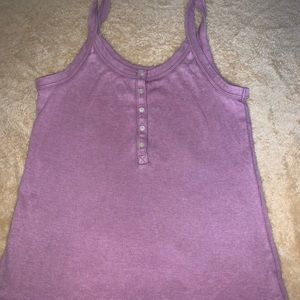 pink tank top button up